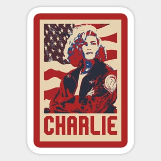 Charlie Top Gun Pop Art Style Sticker